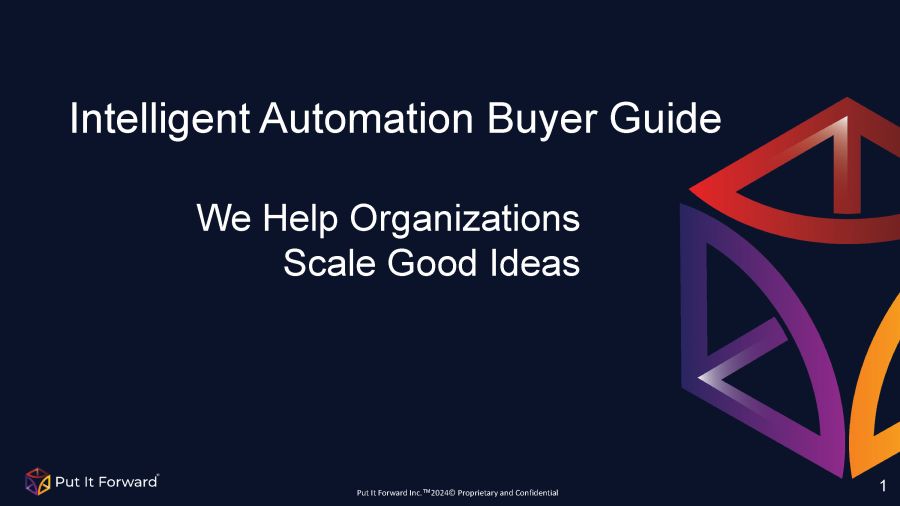 Intelligent Automation Buyer Guide Slide 1
